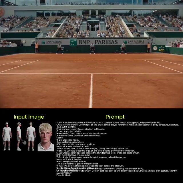 Lacoste Surreal Tennis Match