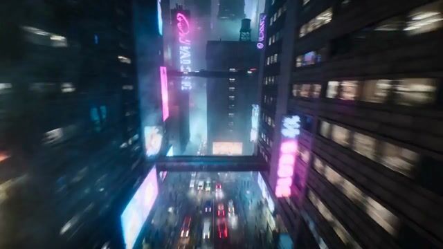 Cyberpunk Urban Runner Animation