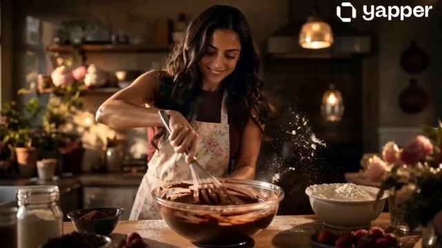 Chocolate Cake Baking Advertisement
