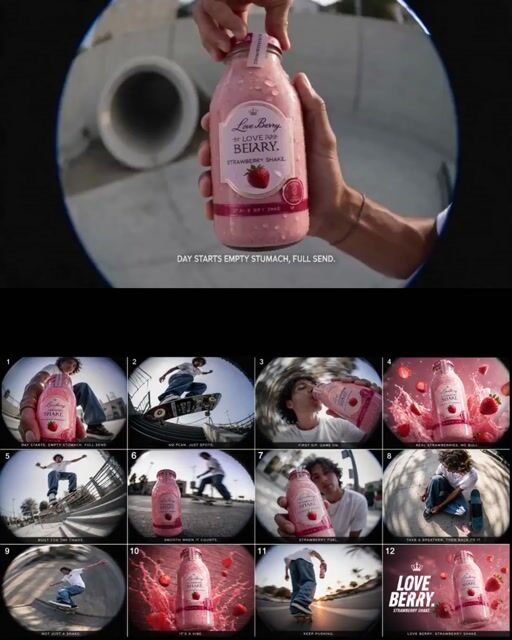 Retro Skate Video Strawberry Shake Ad