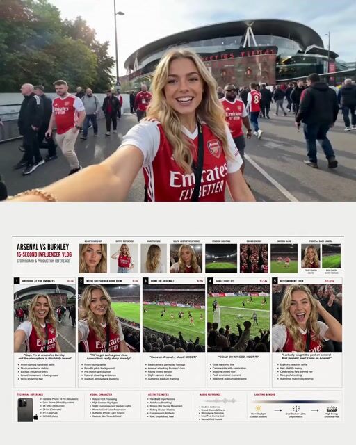 Arsenal Football Stadium Influencer Vlog