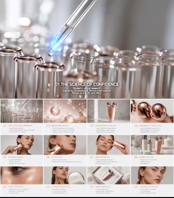 Luxury Skincare Pitch Deck Animation