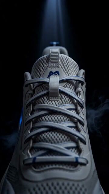 Blue Sports Shoe Product Commercial Shots