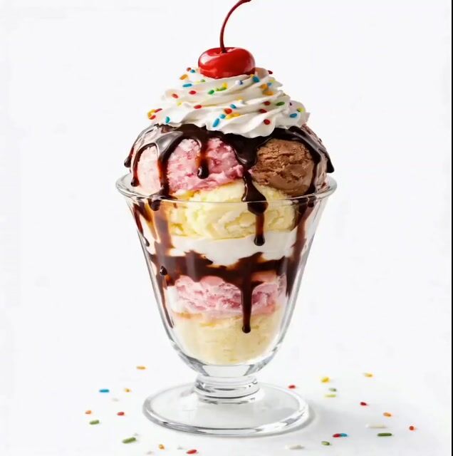 Premium Ice Cream Sundae Commercial